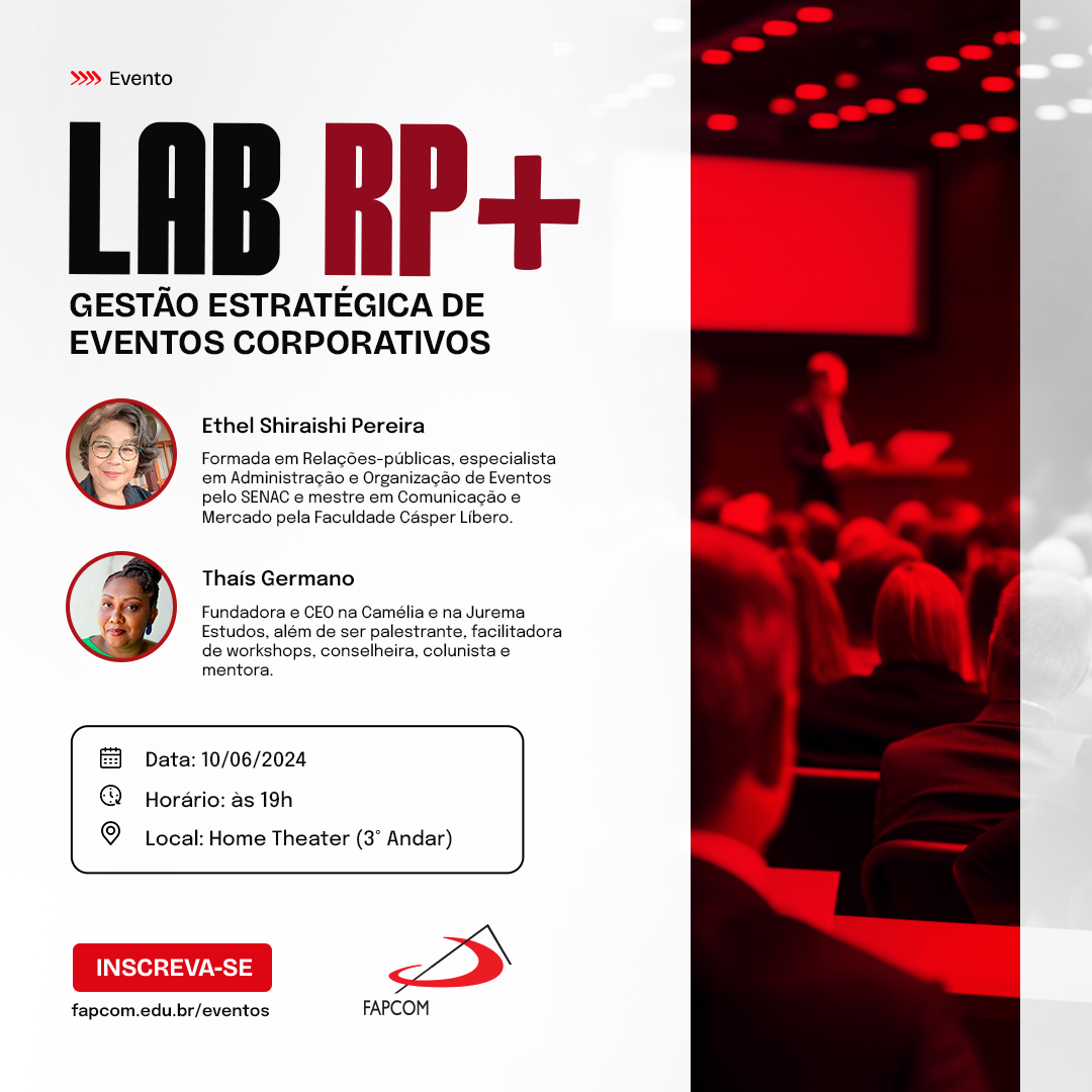 Lab RP+ Gestão Estratégica de Eventos Corporativos